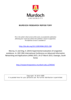 Experimental evaluation of congestion avoidance