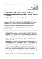 Psychogenic stress in hospitalized dogs: Cross species comparisons, implications for health care, and the challenges of evaluation