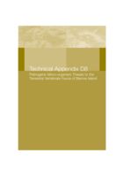 Pathogenic micro-organism threats to the terrestrial vertebrate fauna of Barrow Island: a quarantine assessment report to the Gorgon Joint Venture