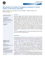 Bioturbation by echidna (Tachyglossus aculeatus) in a forest habitat, south-western Australia