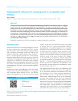 Assessing the influence of consanguinity on congenital heart disease