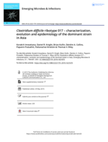 Clostridium difficile ribotype 017 – characterization, evolution and epidemiology of the dominant strain in Asia