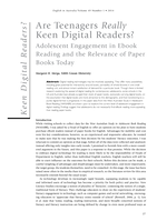 Are teenagers really keen digital readers? Adolescent engagement in ebook reading and the relevance of paper books today
