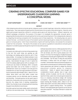 Creating effective educational computer games for undergraduate classroom learning: a conceptual model
