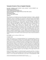 Toxicants formed in fires of captafol pesticide
