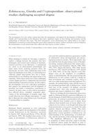 Echinococcus, Giardia and Cryptosporidium: observational studies challenging accepted dogma