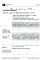 Adaptation of Quinoa (Chenopodium quinoa Willd.) to Australian Environments