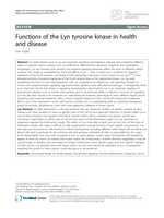 Functions of the Lyn tyrosine kinase in health and disease