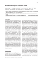 Nutrition during live export of cattle