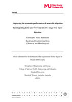 Improving the economic performance of anaerobic digestion by integrating lactic acid recovery into two-stage food waste digestion