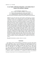 In situ studies of biomineral deposition in the radula teeth of chitons of the suborder chitonina
