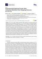 Nonsequential splicing events alter antisense-mediated exon skipping outcome in COL7A1