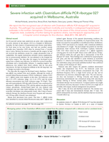 Severe infection with Clostridium difficile PCR ribotype 027 acquired in Melbourne, Australia