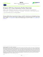 Erratum: ICTV Virus taxonomy profile: Potyviridae