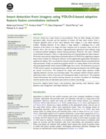 Insect detection from imagery using YOLOv3-based adaptive feature fusion convolution network