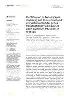 Identification of two chickpea multidrug and toxic compound extrusion transporter genes transcriptionally upregulated upon aluminum treatment in root tips