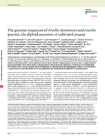 The genome sequences of Arachis duranensis and Arachis ipaensis, the diploid ancestors of cultivated peanut