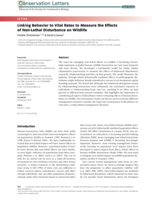 Linking behaviour to vital rates to measure the effects of non-lethal disturbance on wildlife