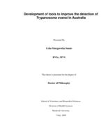 Development of tools to improve the detection of Trypanosoma evansi in Australia