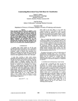 Constructing hierarchical fuzzy rule bases for classification