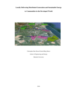 Locally delivering distributed generation and sustainable energy to communities in the developed world