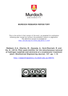 Pilot-scale biofilter for the simultaneous removal of hydrogen sulphide and ammonia at a wastewater treatment plant