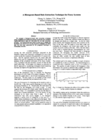 A histogram-based rule extraction technique for fuzzy systems