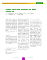 Chickpea translational genomics in the ‘whole genome’ era