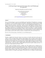 CAD-game engine approach in developing real-world walkthroughVR application