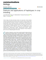 Features and applications of haplotypes in crop breeding