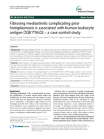 Fibrosing mediastinitis complicating prior histoplasmosis is associated with human leukocyte antigen DQB1*04:02 − a case control study
