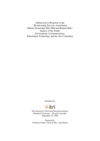 Broadcasting services amendment (Media Ownership) Bill 2006 and related bills