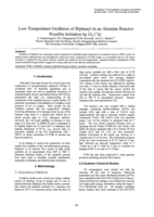Low temperature oxidation of biphenyl in an alumina reactor: Possible initiation by O2 (1Δ)
