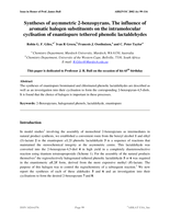 Syntheses of asymmetric 2-benzopyrans. The influence of aromatic halogen substituents on the intramolecular cyclisation of enantiopure tethered phenolic lactaldehydes