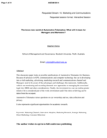 The brave new world of Automotive Telematics: What will it mean for Managers and Marketers?