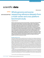 Whole genome and exome sequencing reference datasets from a multi-center and cross-platform benchmark study