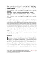 A case for social enterprise: At the bottom of the top of the pyramid