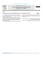 Announcing Susan Kutz appointment as Co-Editor-in-Chief