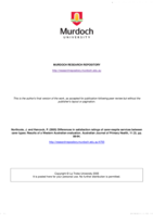 Differences in satisfaction ratings of carer-respite services between carer types: Results of a Western Australian evaluation