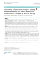 Unravelling functional neurology: A scoping review of theories and clinical applications in a context of chiropractic manual therapy