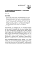 The development of social presence in online Arabic learning communities