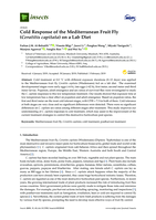 Cold response of the Mediterranean fruit fly (Ceratitis capitata) on a lab diet