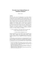 Towards cross-cultural fluency in mediation standards