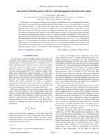 Interaction of Rydberg atoms with two contrapropagating ultrashort laser pulses