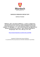 Indigenous-owned pastoral land forestry carbon biosequestration and bioenergy options in arid, salt-affected Western Australian regions