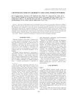 Cryptococcosis in Gilbert's and long-nosed potoroo