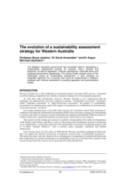 The evolution of a sustainability assessment strategy for Western Australia