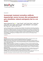Serotonergic treatment normalizes midbrain dopaminergic neuron increase after periaqueductal gray stimulation