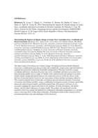 Determining the impacts of climate change on iconic trees, woodlands and forest ecosystems in Western Australia