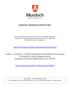 Development and validation of a two phase CFD model for tubular biodiesel reactors